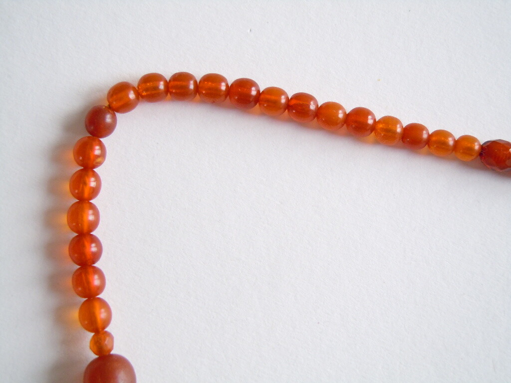 Art Deco Honey Natural Amber Necklace Collar Balls & Cubes 21.4 G/49.5 Cm