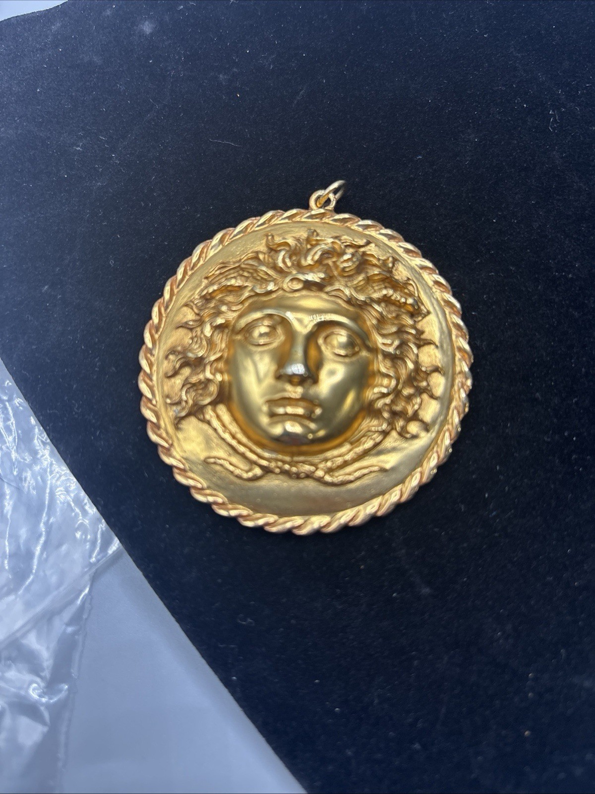 Vintage Alva Museum Replicas Medusa Statement Pendant Medallion Greek Mythology