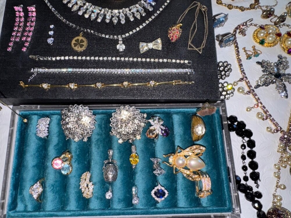 High End Vintage Jewelry Lot Eisenberg Austria Juliana KJL Weiss Sterling Silver