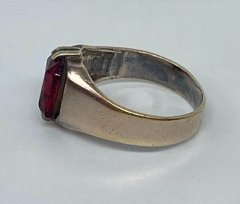 Rings Silver 875 Size 8.25 . Weight 3.42 g. Soviet Vintage Jewelry USSR