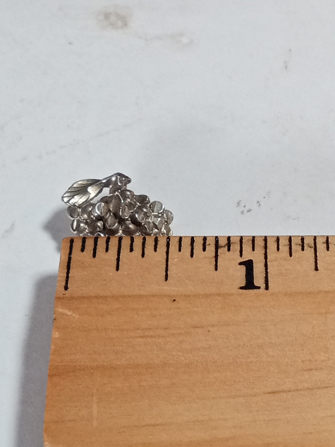 Vintage Silver Bunch Of Grapes Pendant Estate Piece