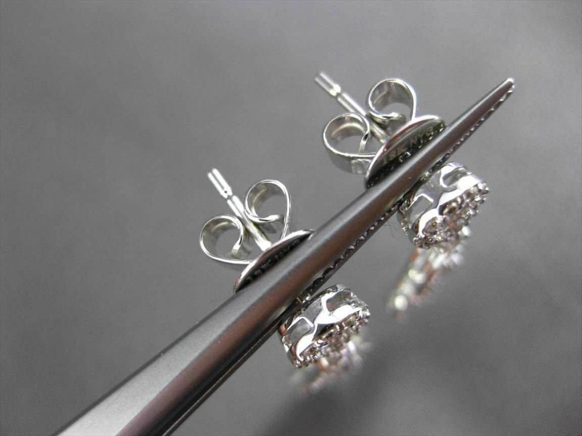ESTATE .77CT DIAMOND 18KT WHITE GOLD FLOATING CHANDELIER EARRINGS F/G VVS VS