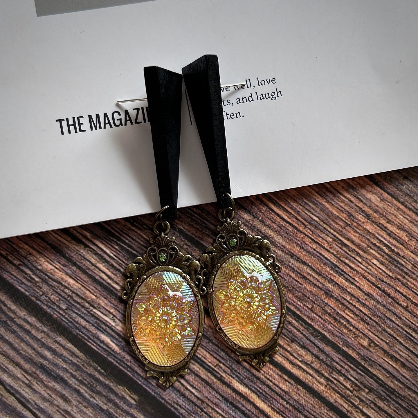 2PCS Chic Retro Relief Earrings Gold Tone Mixed Styles Daily Accessory Gift