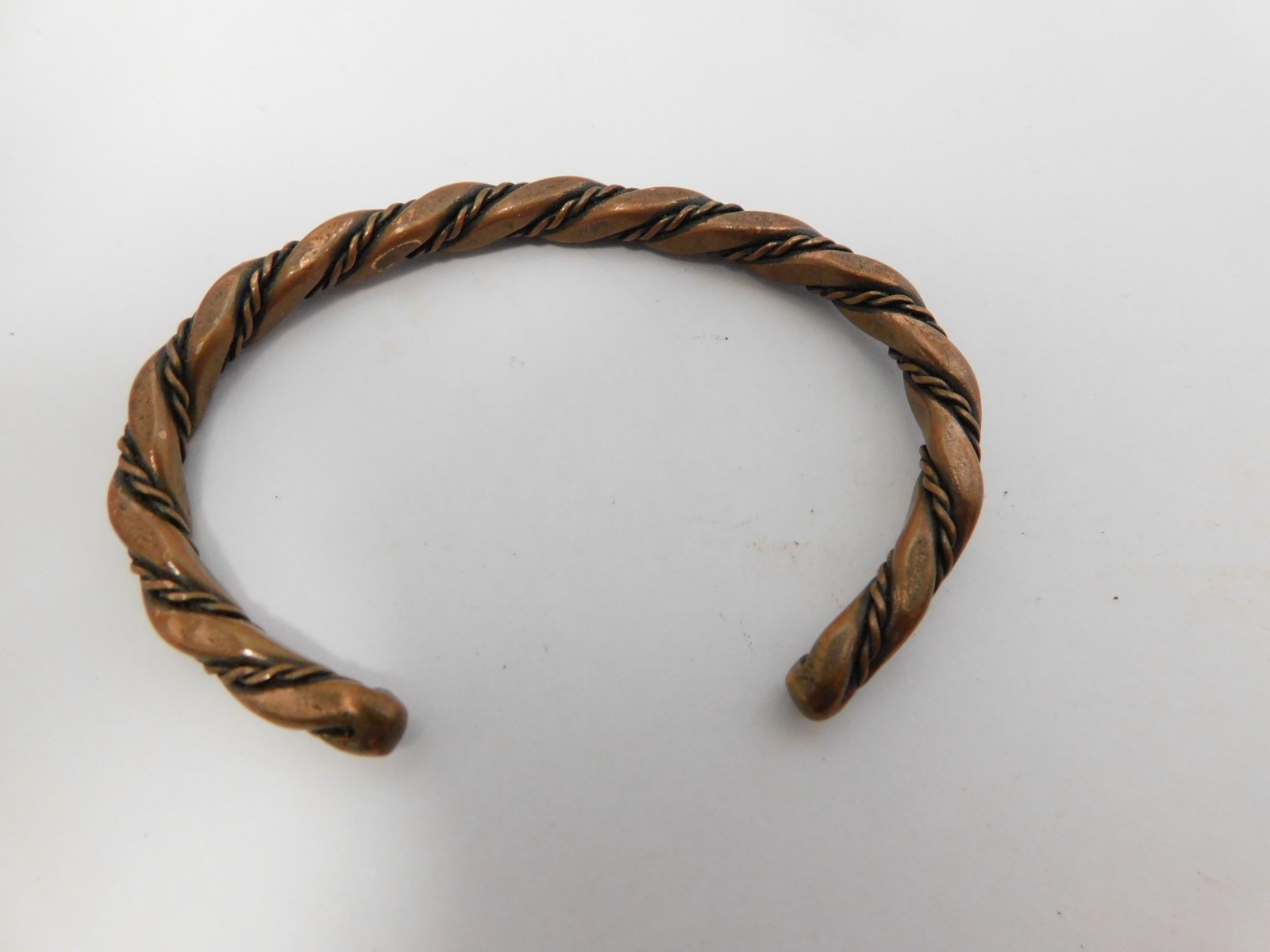 Vintage South Western Twisted Copper Cuff Bracelet
