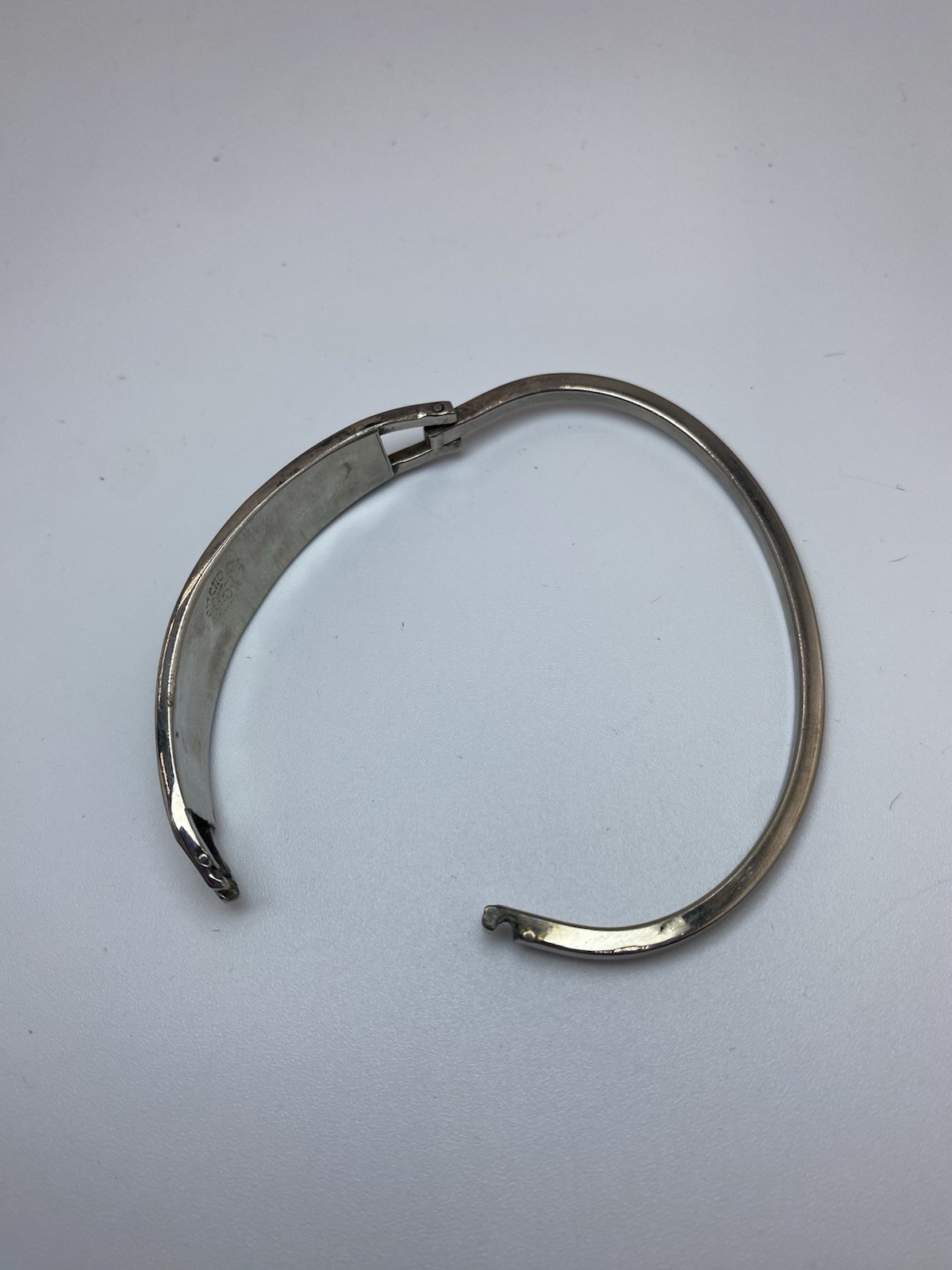 Pick (1)Mexico Silver Abalone Inlay Tension Cuff Bracelet-Black,Purple, or Pink
