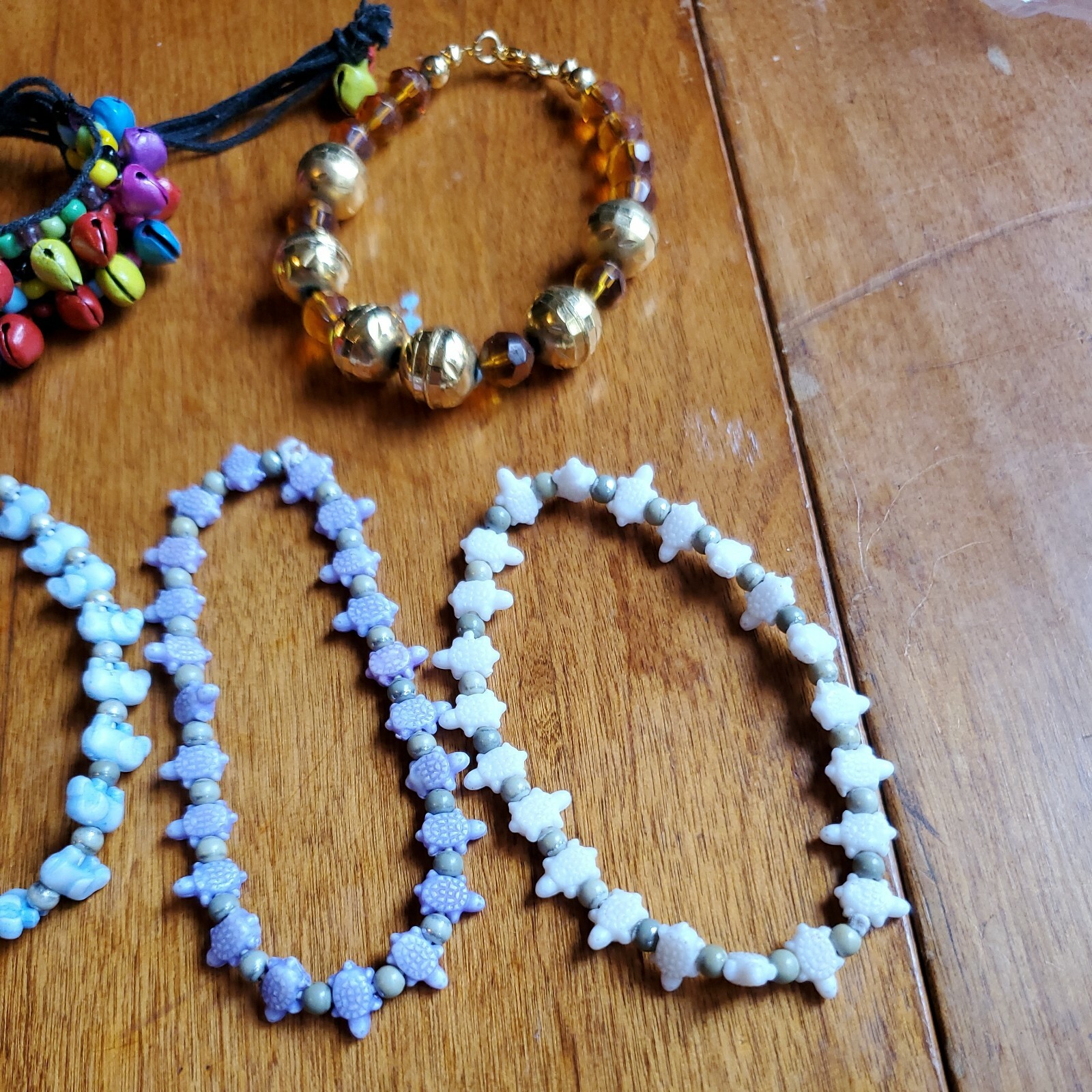 ASSORTED STYLES MULTICOLOR MULTI STRAND Mixed BEADED 9 BRACELET LOT. As is