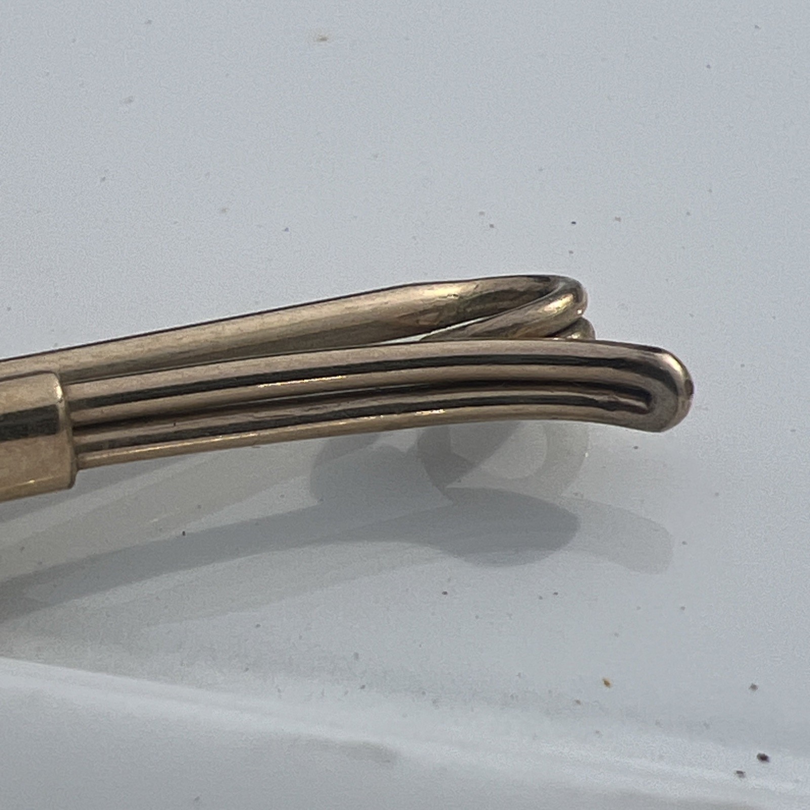 Vintage Swank Gold Filled Collar Clip Stay 1/20 12K G. F. Retro Dapper Signed