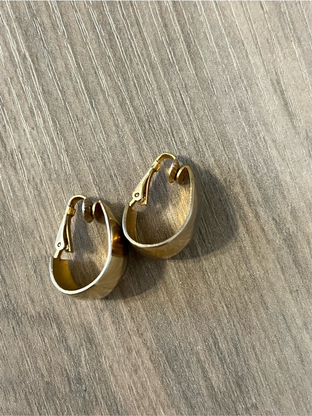 Vintage Hoop Clip-On Earrings Lot of 4 Gold Tone 2 Signed Avon Textured MCM