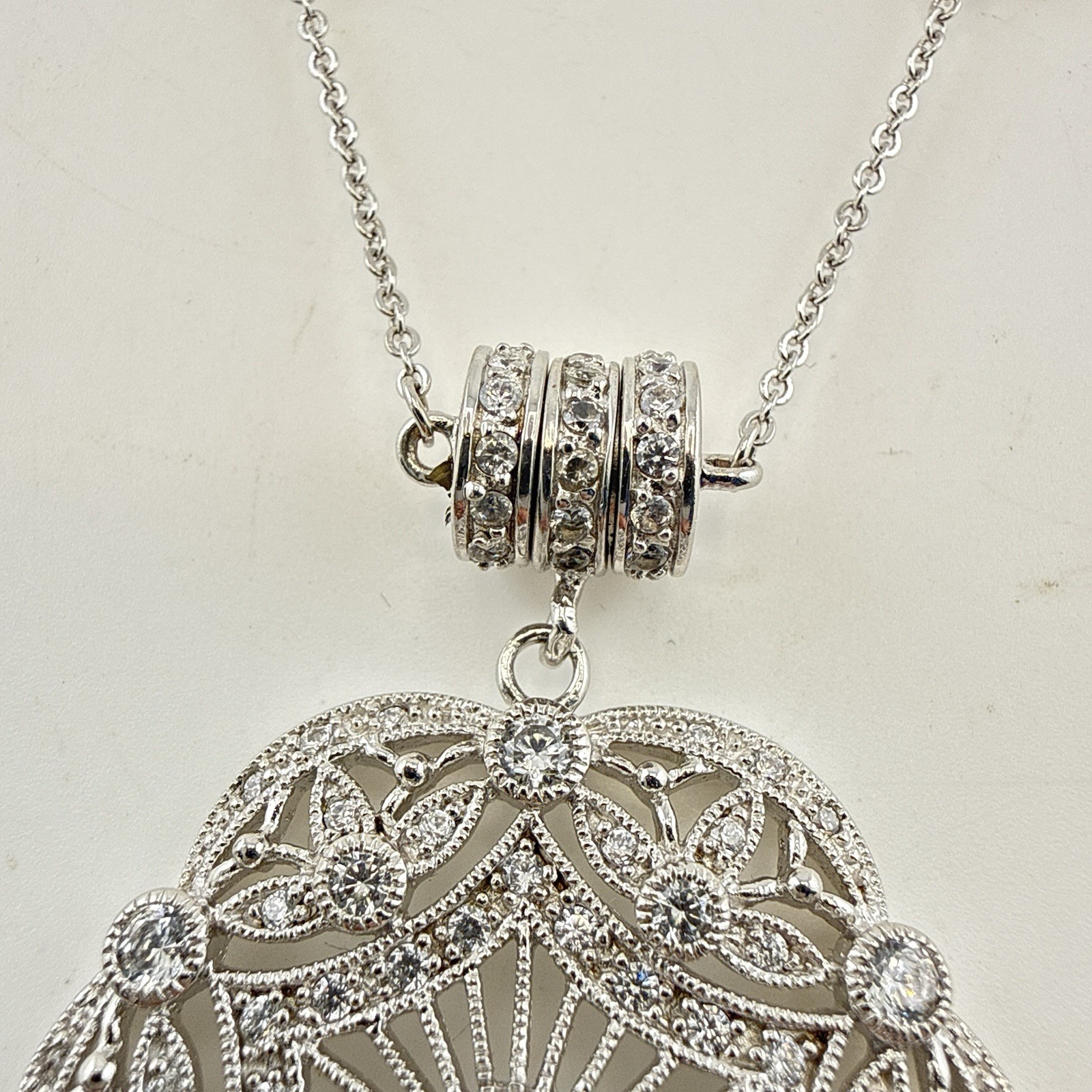 Joseph Esposito Necklace Art Deco Sterling Silver Magnetic Interchangeable 925