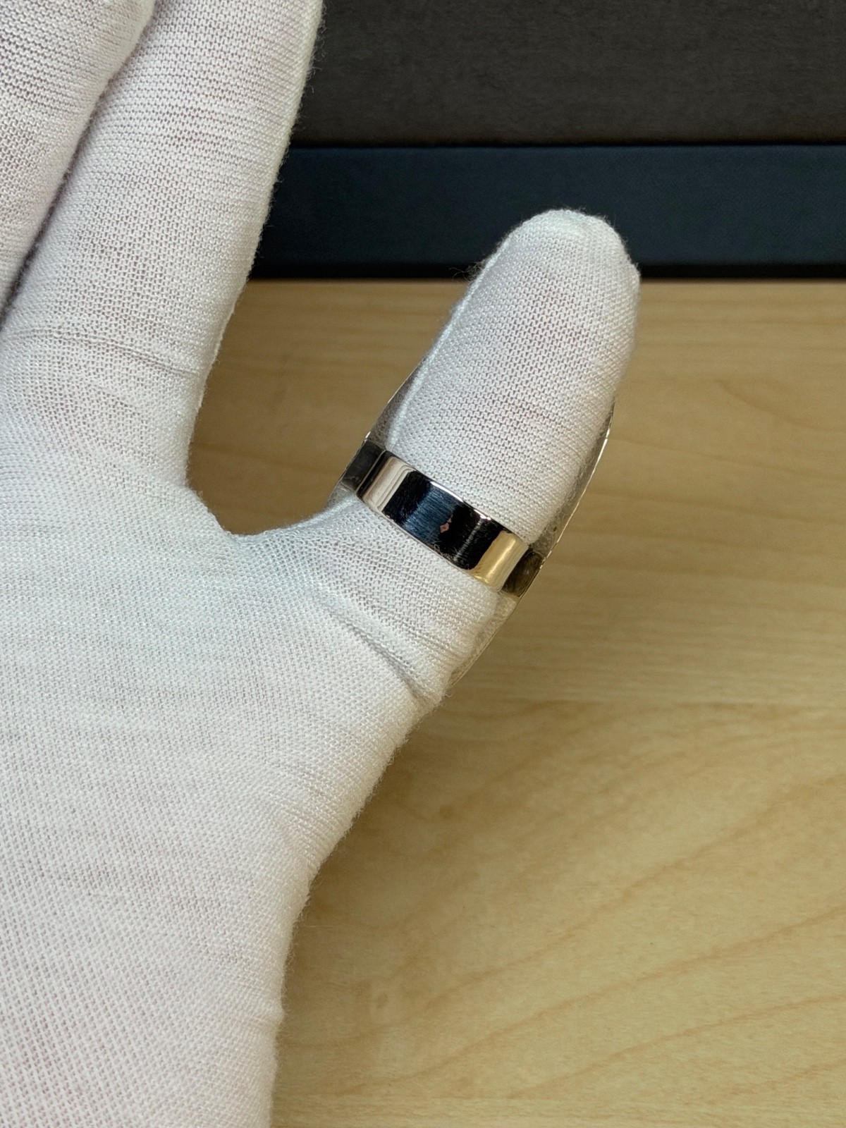 DOMINIQUE DINOUART DDD Mexico 925 Silver Labradorite Elongated Ring Sz 7.25 NEW