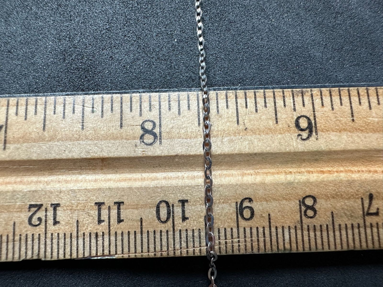 1.52g Vintage Sterling Silver 925 Oval Link Chain Necklace 18 in M