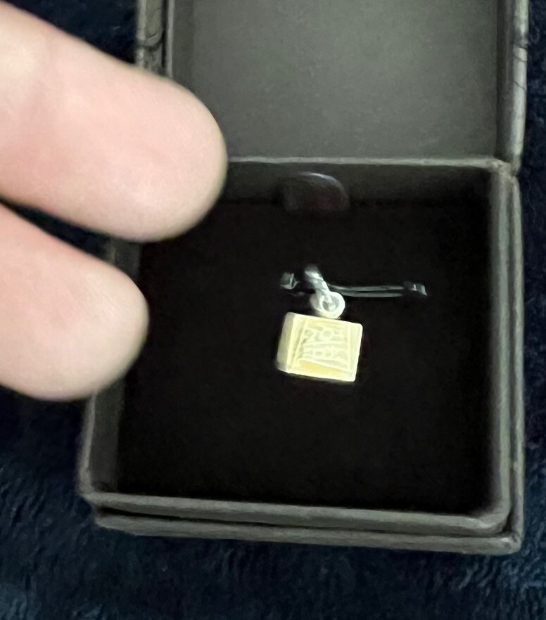 Small 10k Gold 20th Century Fox Charm 10k Gold bout 1/4 by 1/4 inch