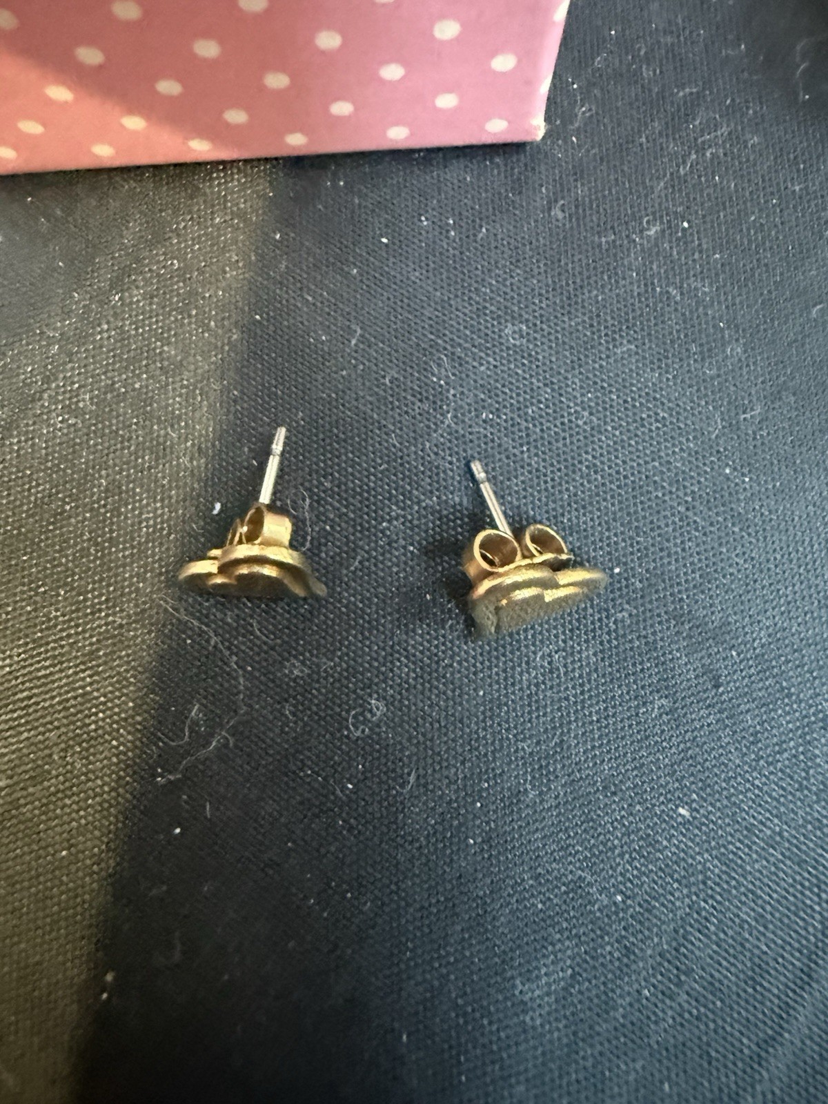VTG 1978 Avon “Heart Of My Heart” Gold Tone Pierced Earrings