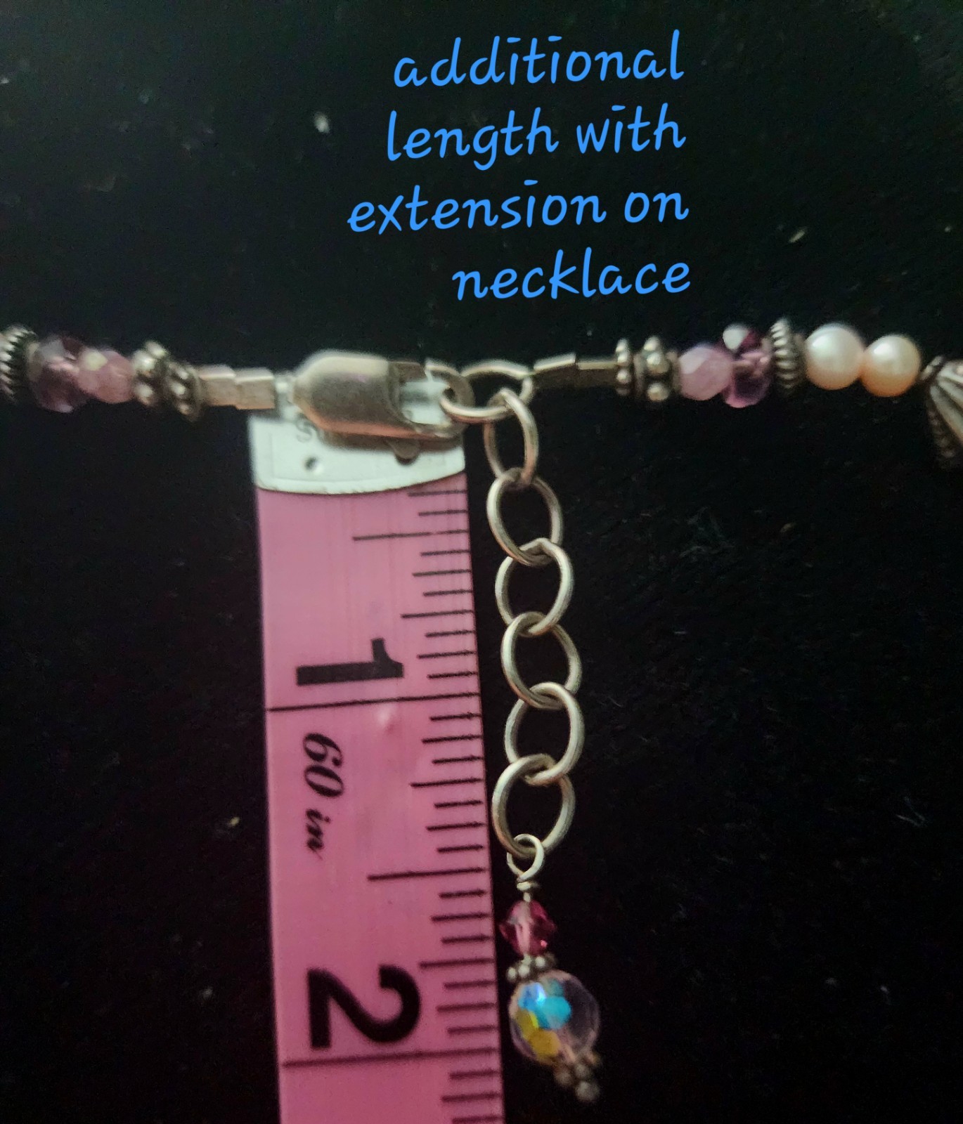 925 STERLING Necklace&Bracelet Multicolor PEARLS & Made With Swarovski CRYSTALS
