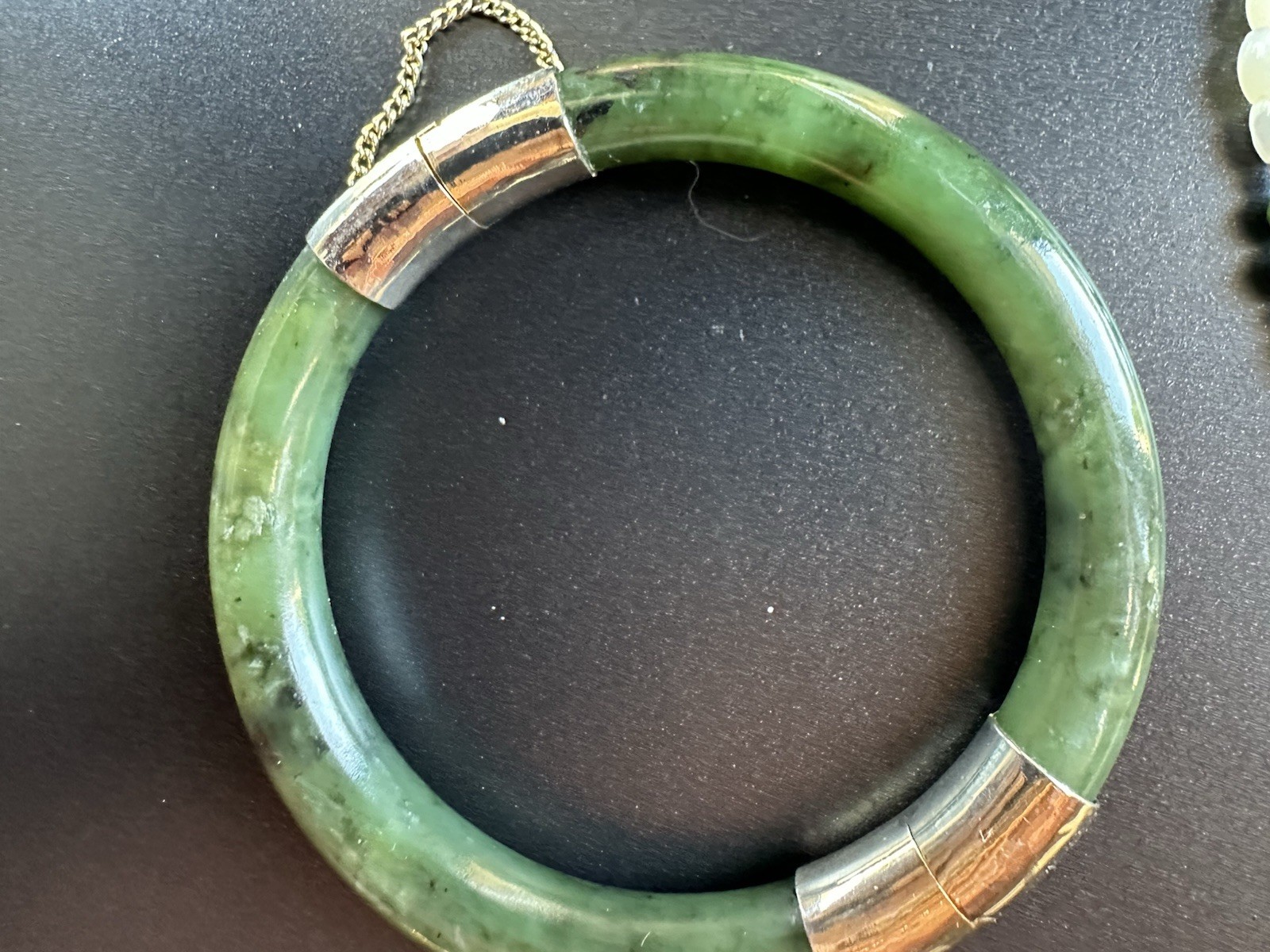 Vintage Jade Bangle LOT Pendant Necklace Earrings Lot