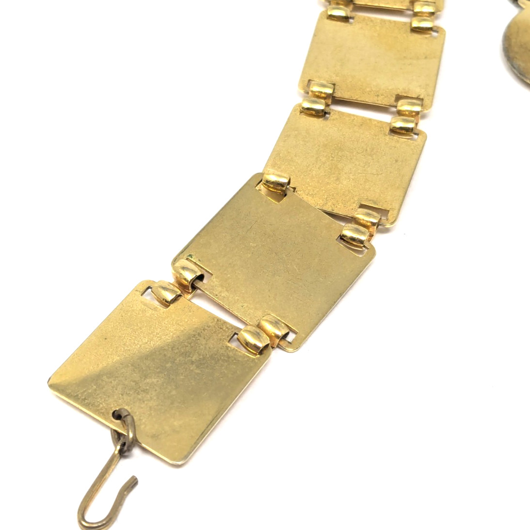 Vintage 60s United Nations Geoscheme Continental Regions Bracelet Bates & Klinke