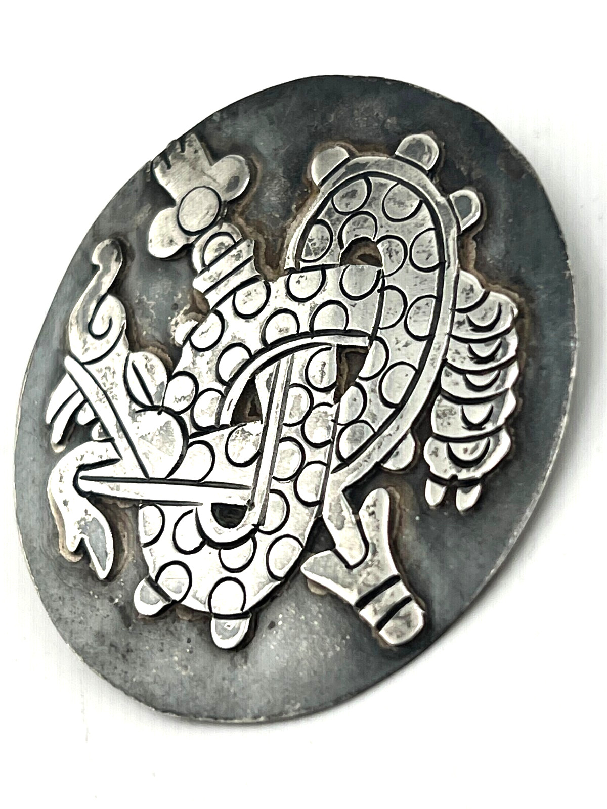 Vintage William Spratling Quetzalcoatl brooch 980 silver Feathered Serpent old