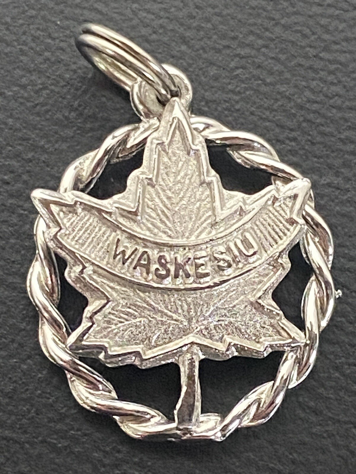 VTG Sterling Slver Charm Waskesui Lake SK Canada Souvenir EMO Saskatchewan