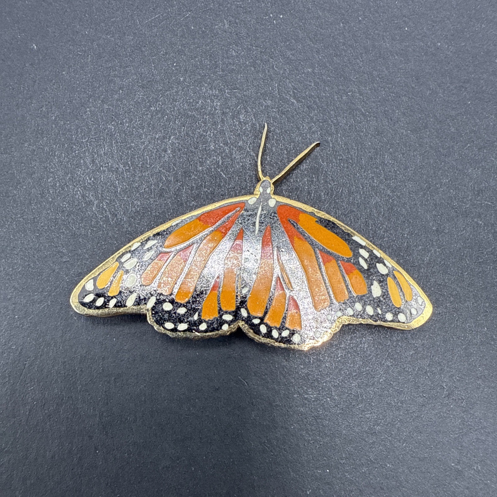 Monarch Butterfly Brooch Pin J40