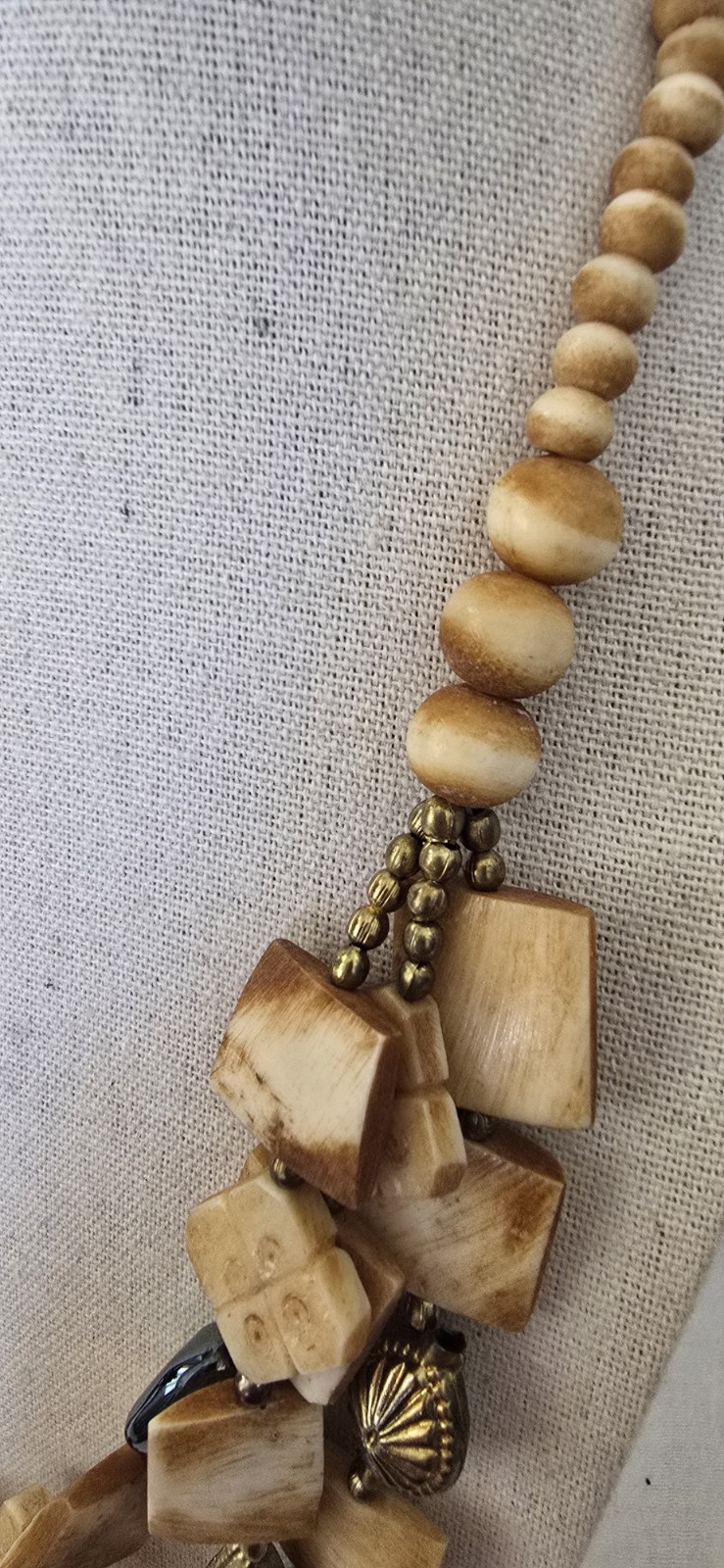 Vintage Bohemian Style Statement Multi Strand Necklace 26 Inch