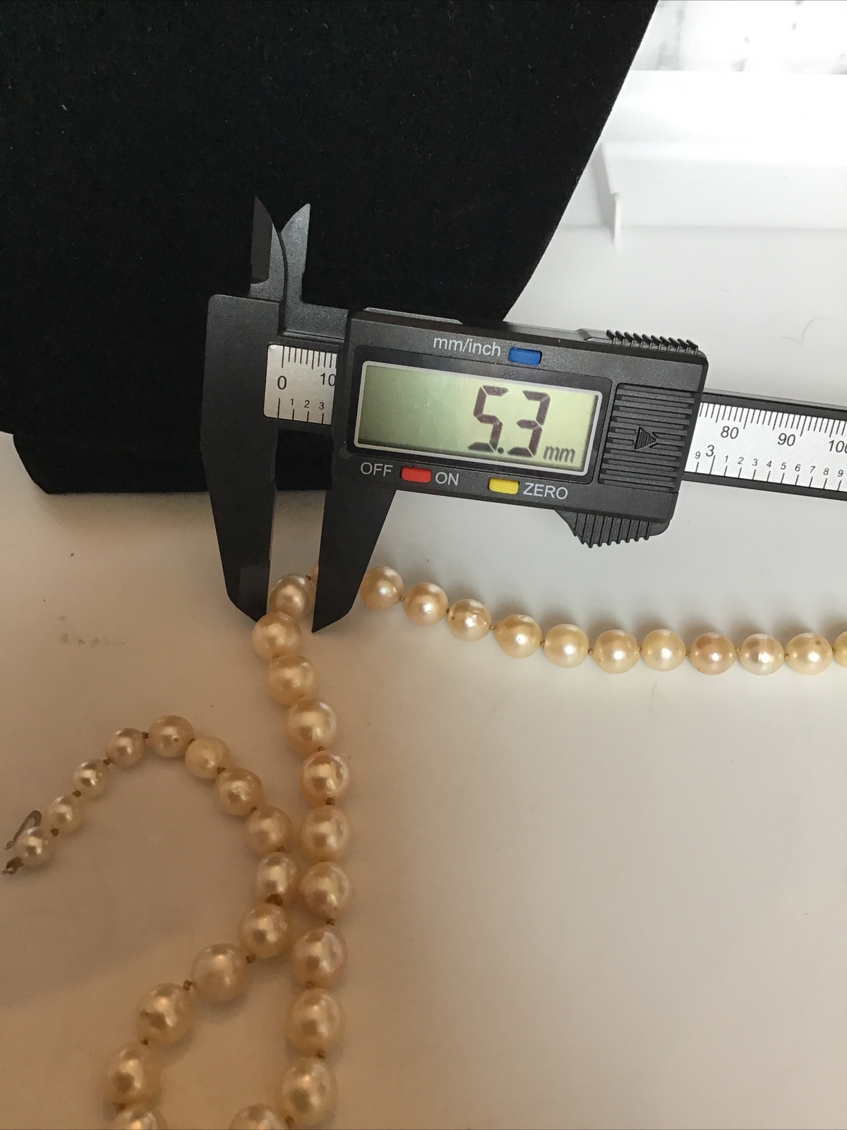 16″ Strand Cultured Graduated Pearls Necklace 2.6-5.3MM Clasp Marked 14k B&Co