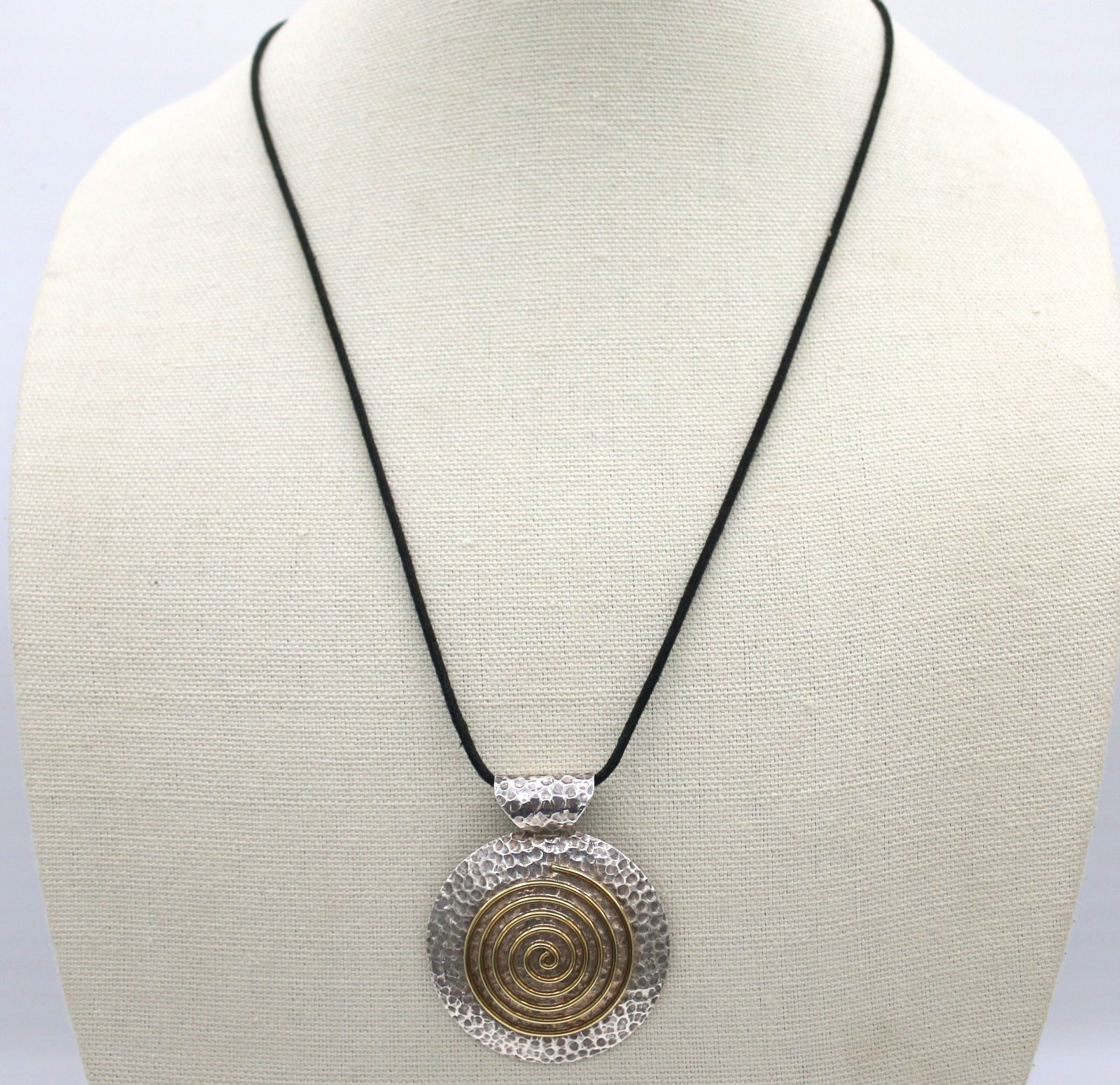 VTG Modernist Dominique Dinouart DDD Mexico Sterling Silver 925 Pendant Necklace