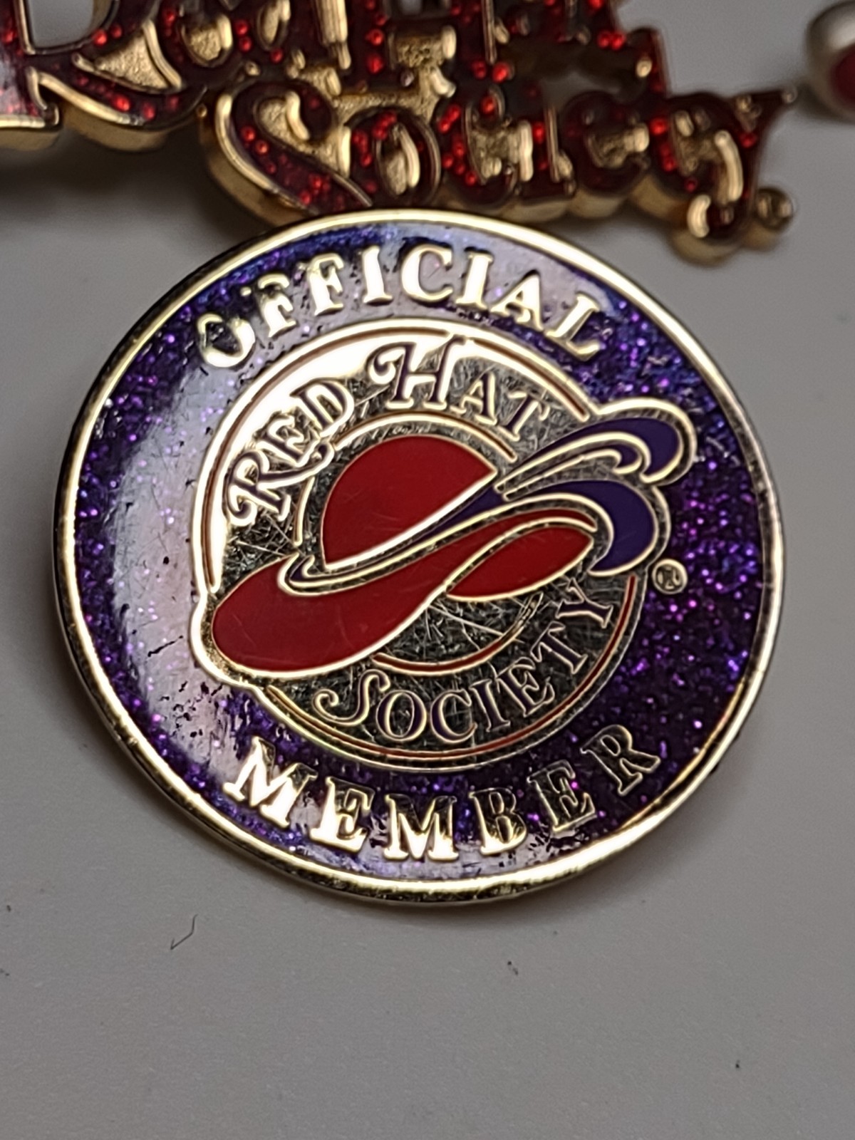 Lot Of 5 Red Hat Society Pins