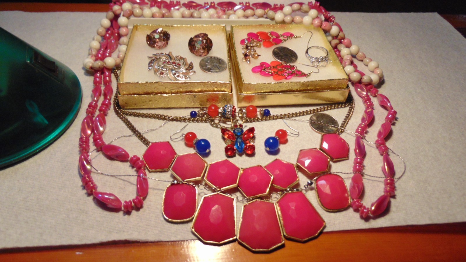 Vintage Costume Jewelry Lot, Great Condition, All Wearable, No Stones Missing