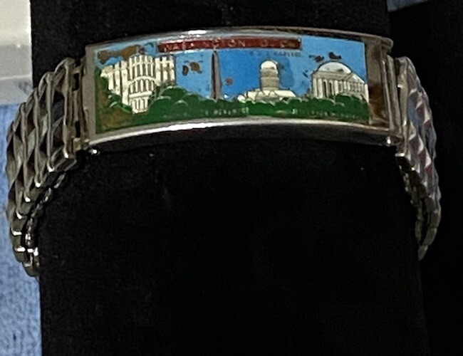 Vintage Photo Hide Bracelet USA Washington DC buildings Monument retro Unisex