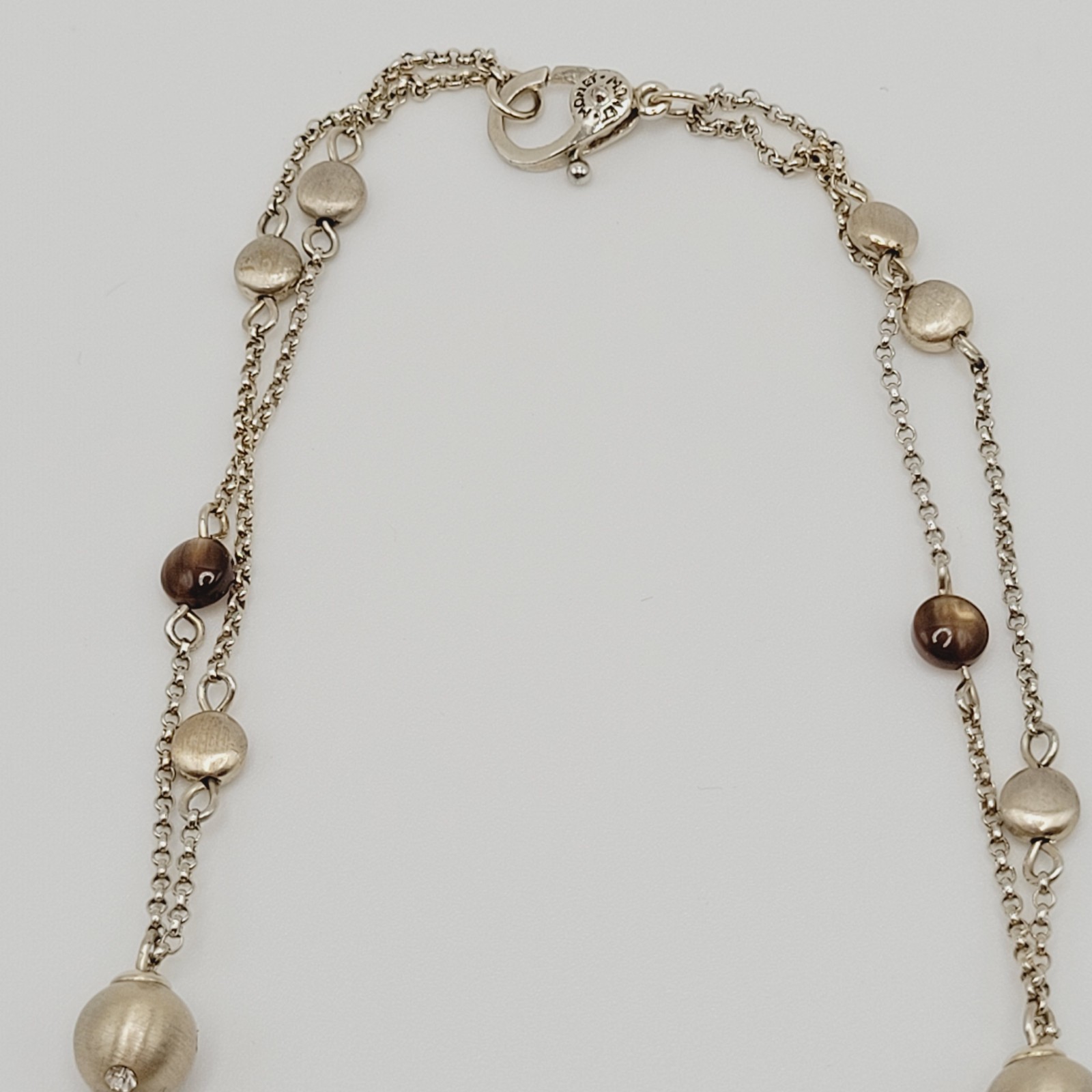 Monet Multi Strand Layer Floating Necklace Festoon Vintage Necklace 16 Inch