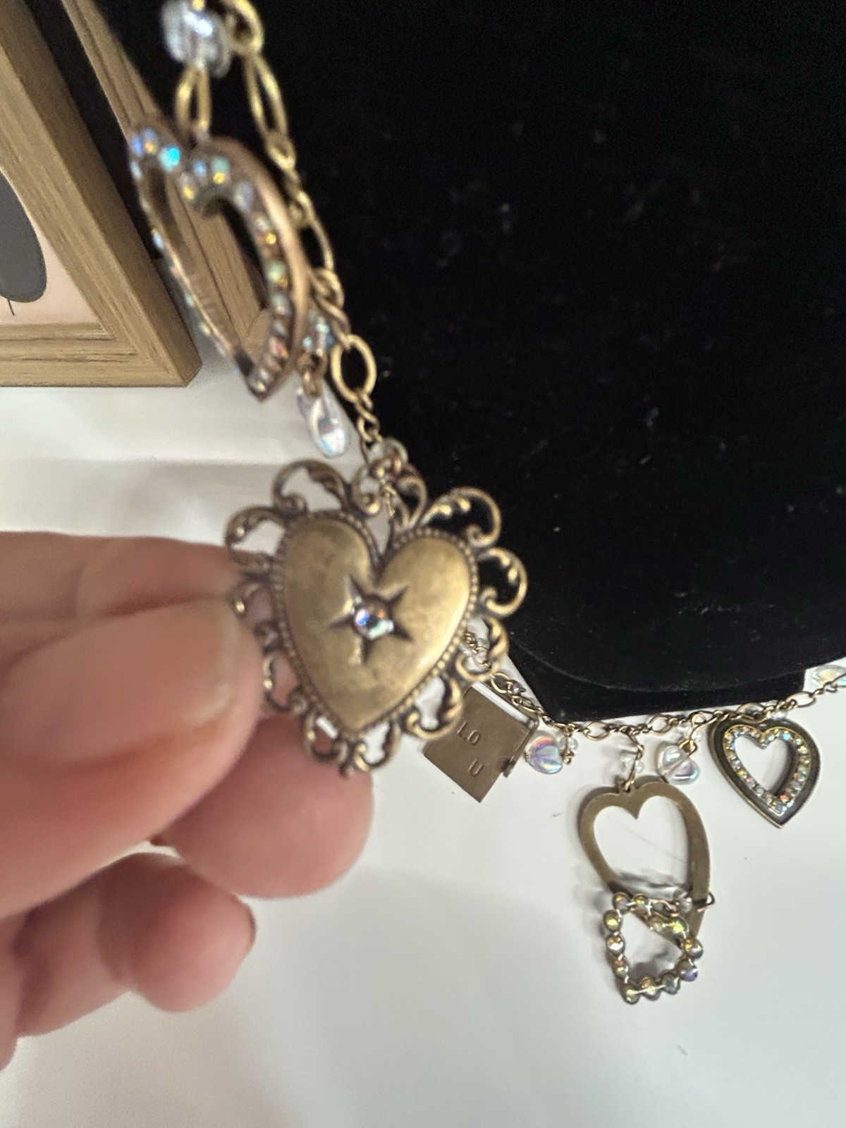 Glass Works Vintage Necklace 15” Long