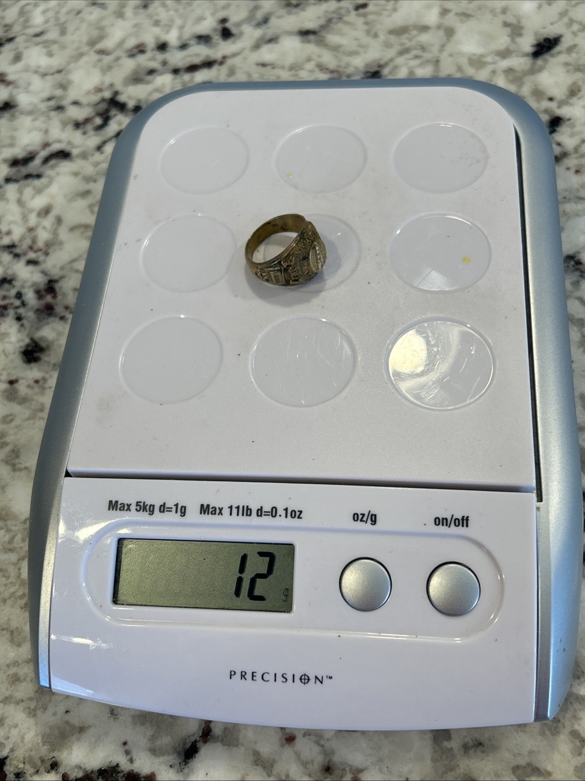 Vintage Class Ring Far Eastern University 1971 Medical School Size 9.5, 12 Grams