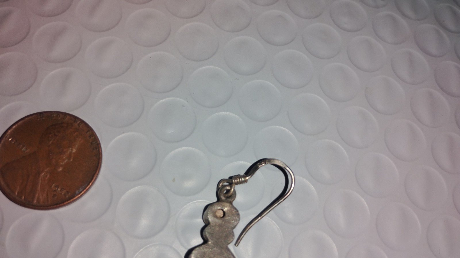 1 Vintage Silver Turquoise Earring. Metal Detecting Find. Perfect For A Pendant