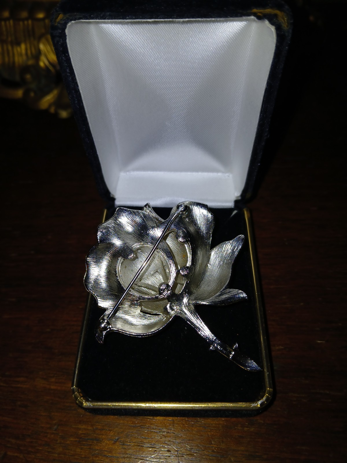 Vintage Crown Trifari Flower And Cross Brooch