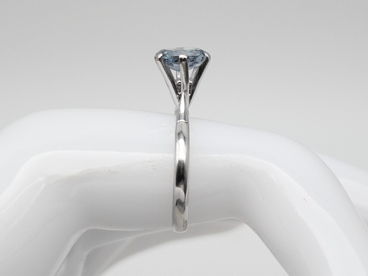 Antique 1920s $5000 1.53ct Certified Blue Sapphire Platinum Wedding Ring RARE