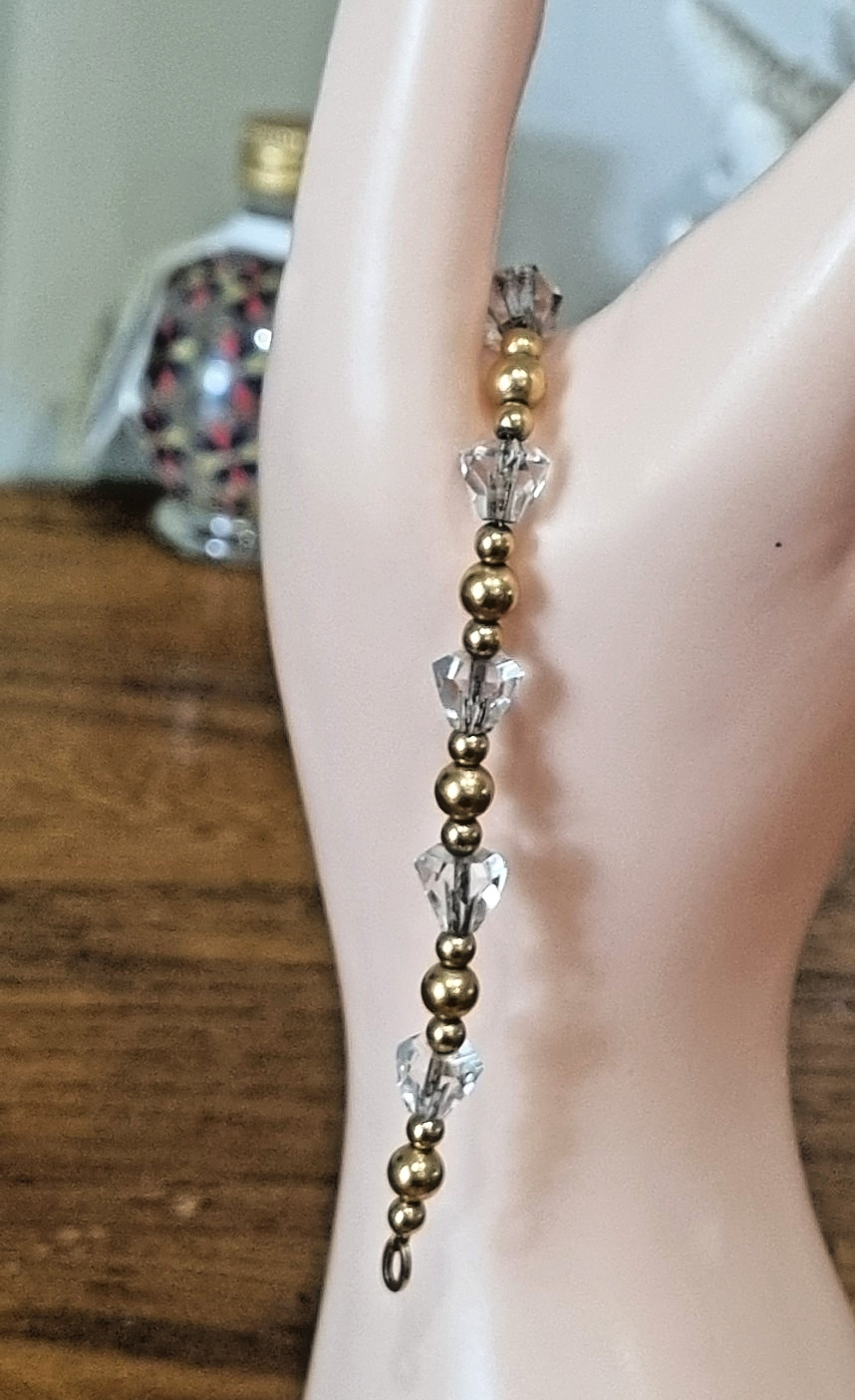Antique 12k Rose Gold Fill Spinel bead Bracelet necklace pair available video