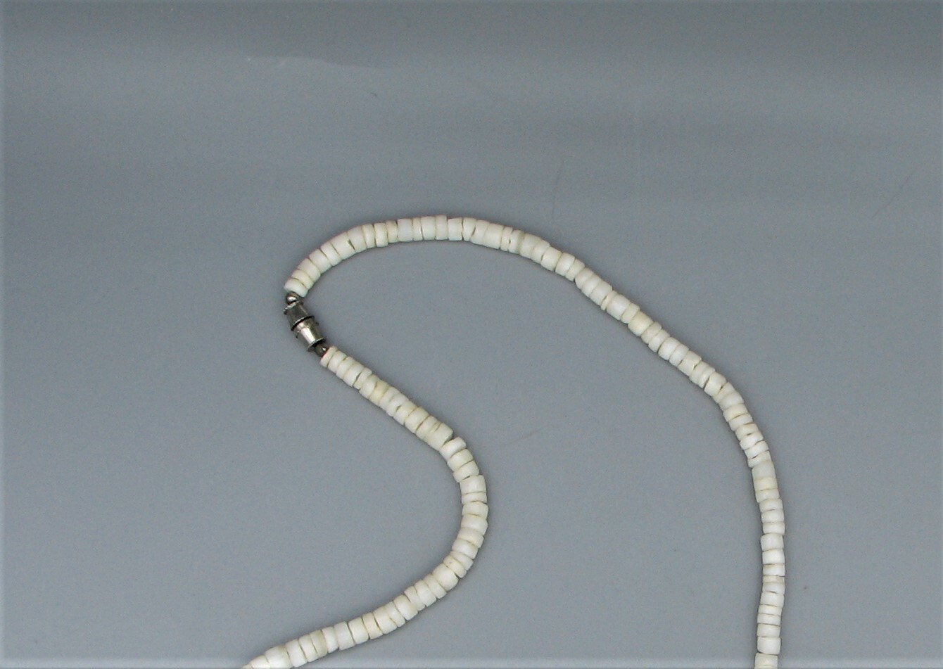 Vintage Exceptional MOP And Shell Heishi Necklace #5569 Free Shipping