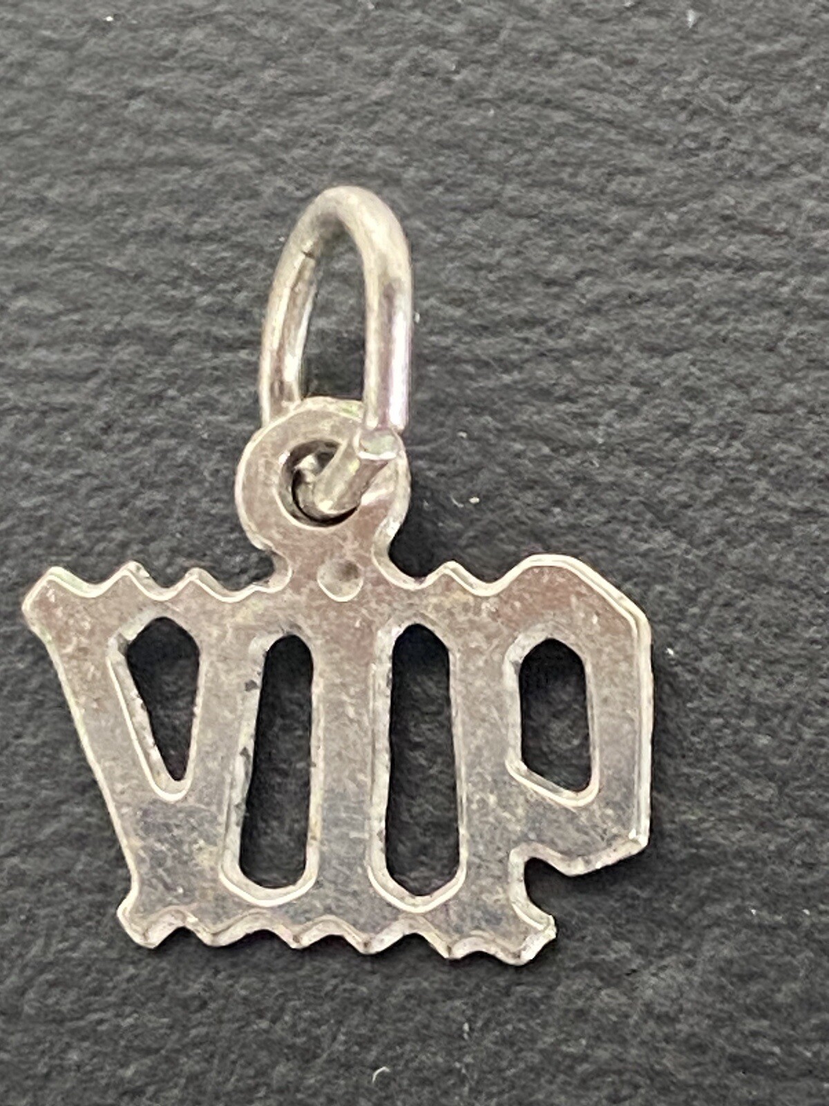Vintage Sterling Slver Charm VIP Very Important Person