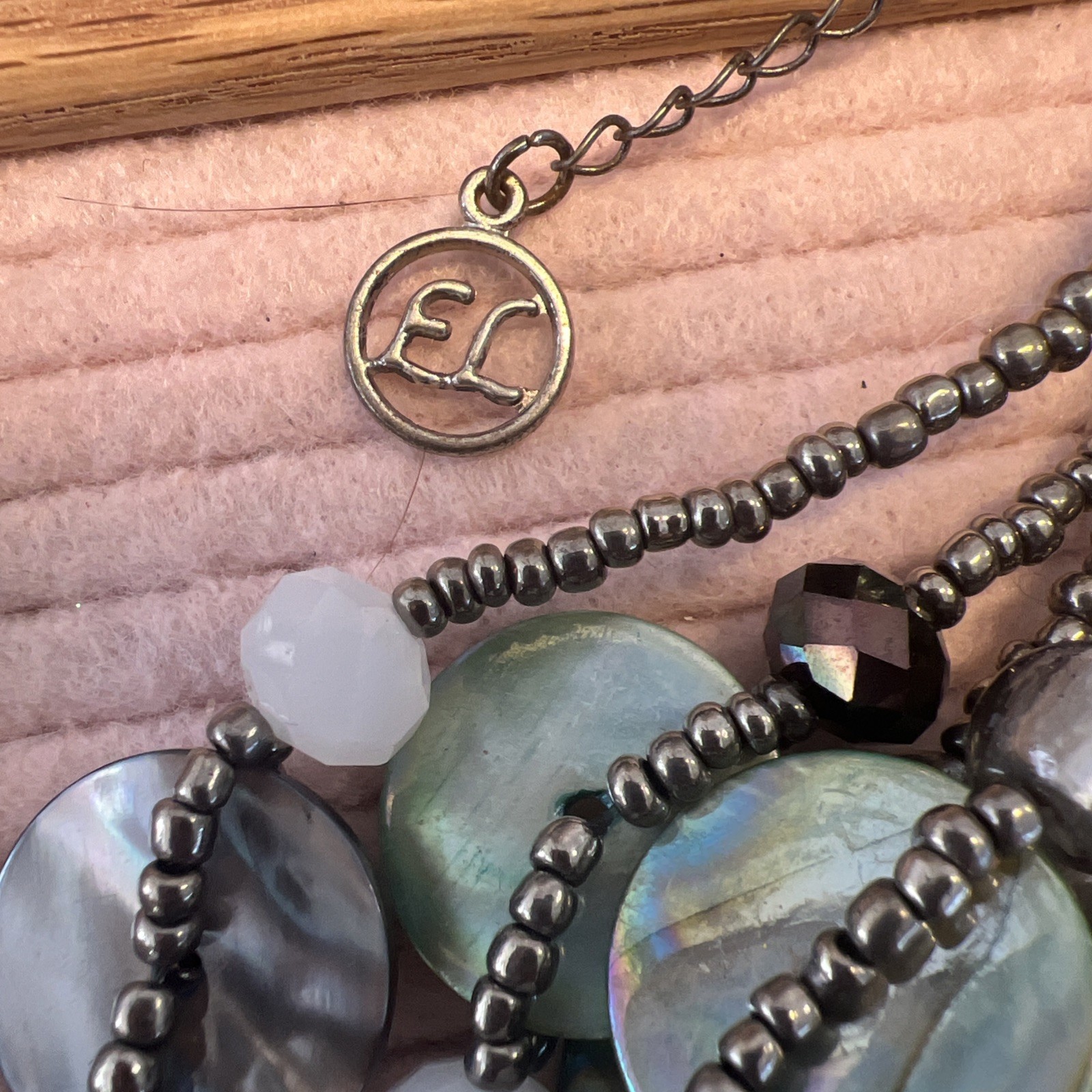 BOHO Vintage Jewelry Lot. Real Shell, Bone And Wood Bracelets, Glass Rings #V37