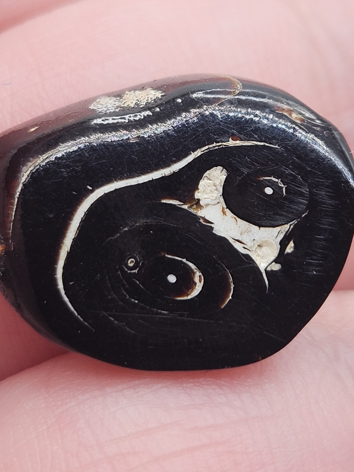 Vintage Black Coral Pendant