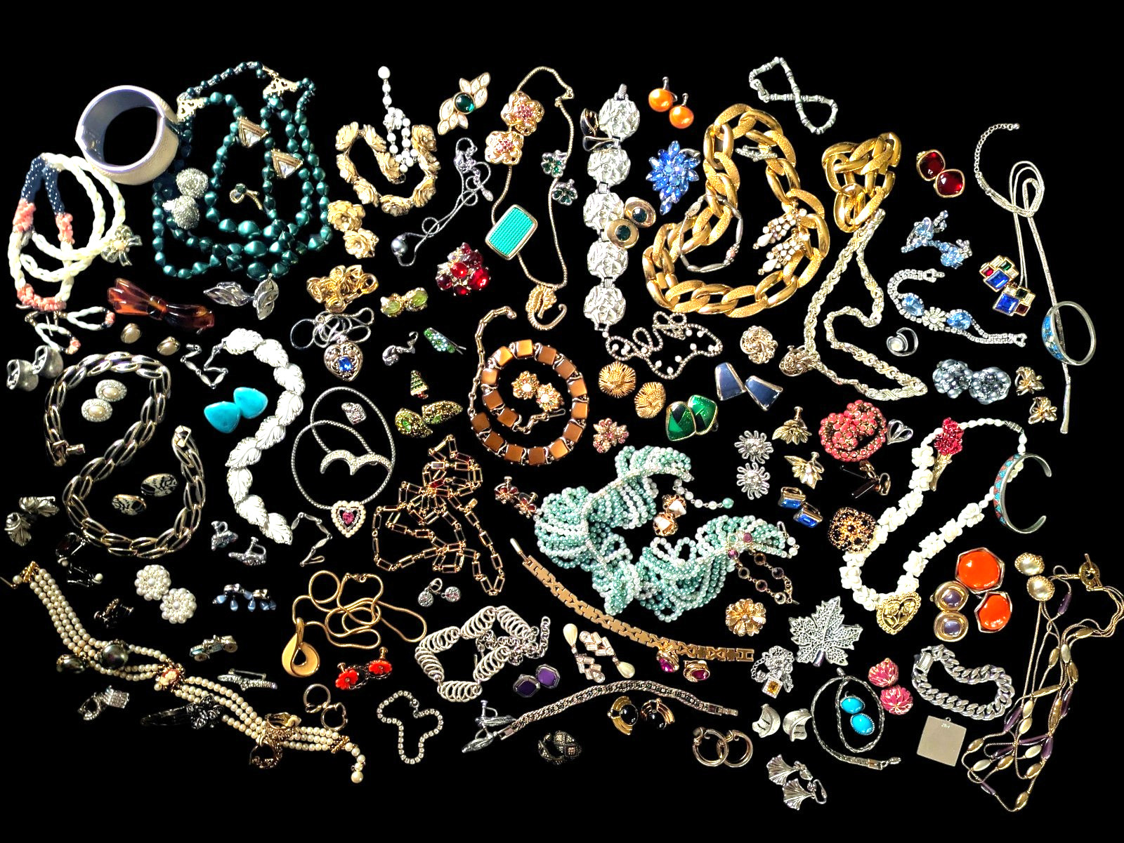 Lot Huge Estate Jewelry Napier Coro Avon + MORE 120+ Pc All Wearable VTG to Now