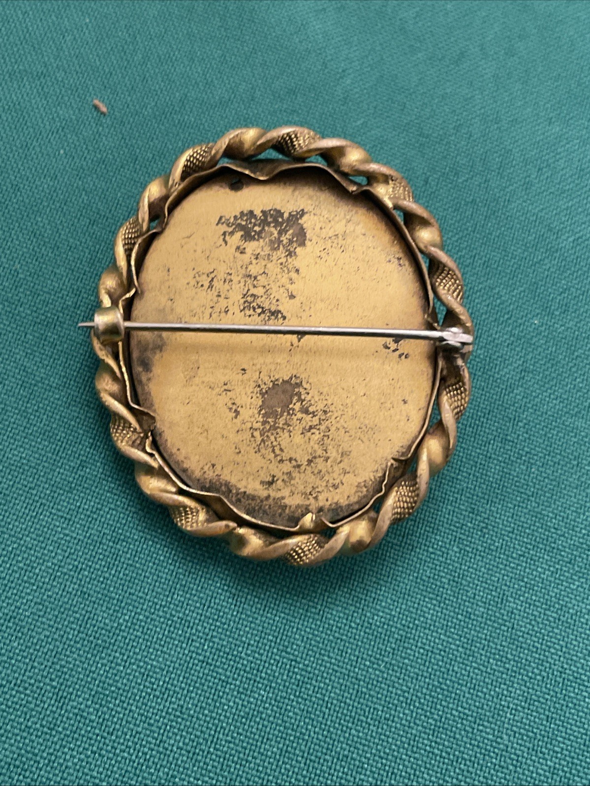 Antique BEAUTIFUL Carved SIDE PORTRAIT Cameo Brooch 2.25” High Relief