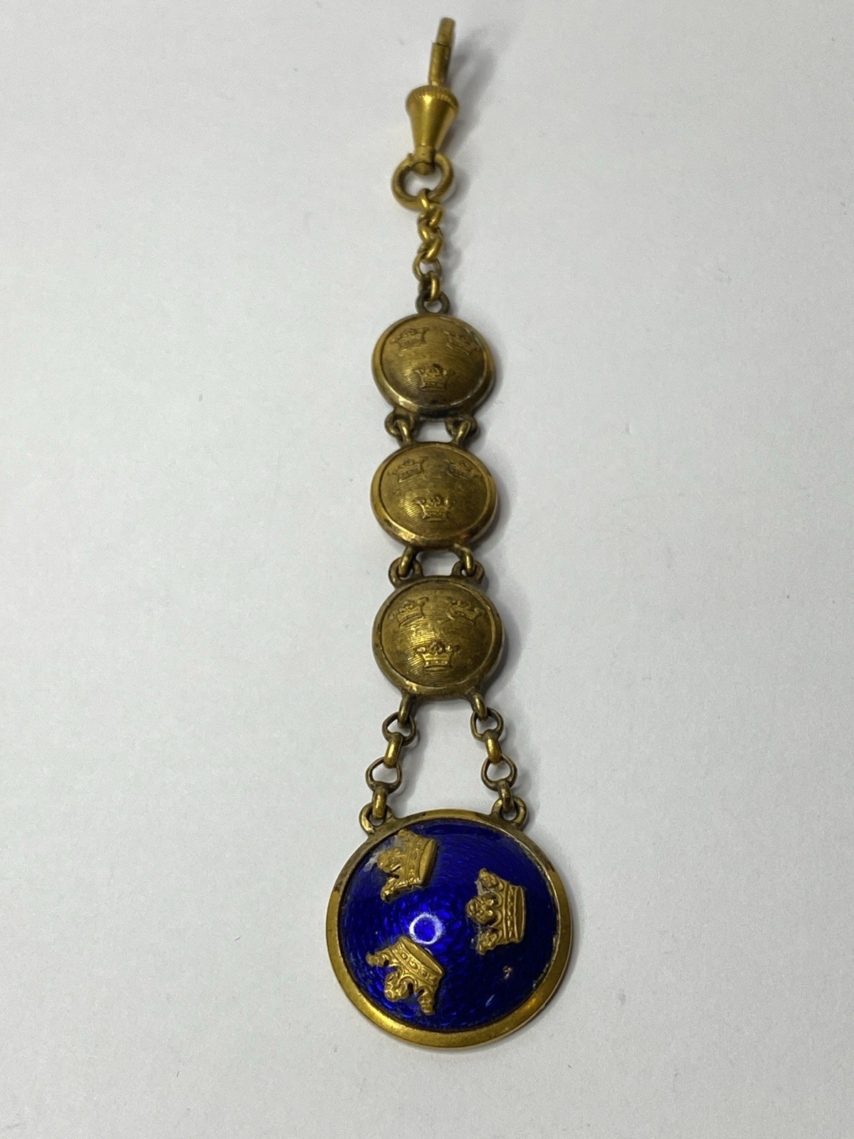 CC Sporrong & Co Stockholm Sweden Clip Pin Medal Vintage Crowns Rare