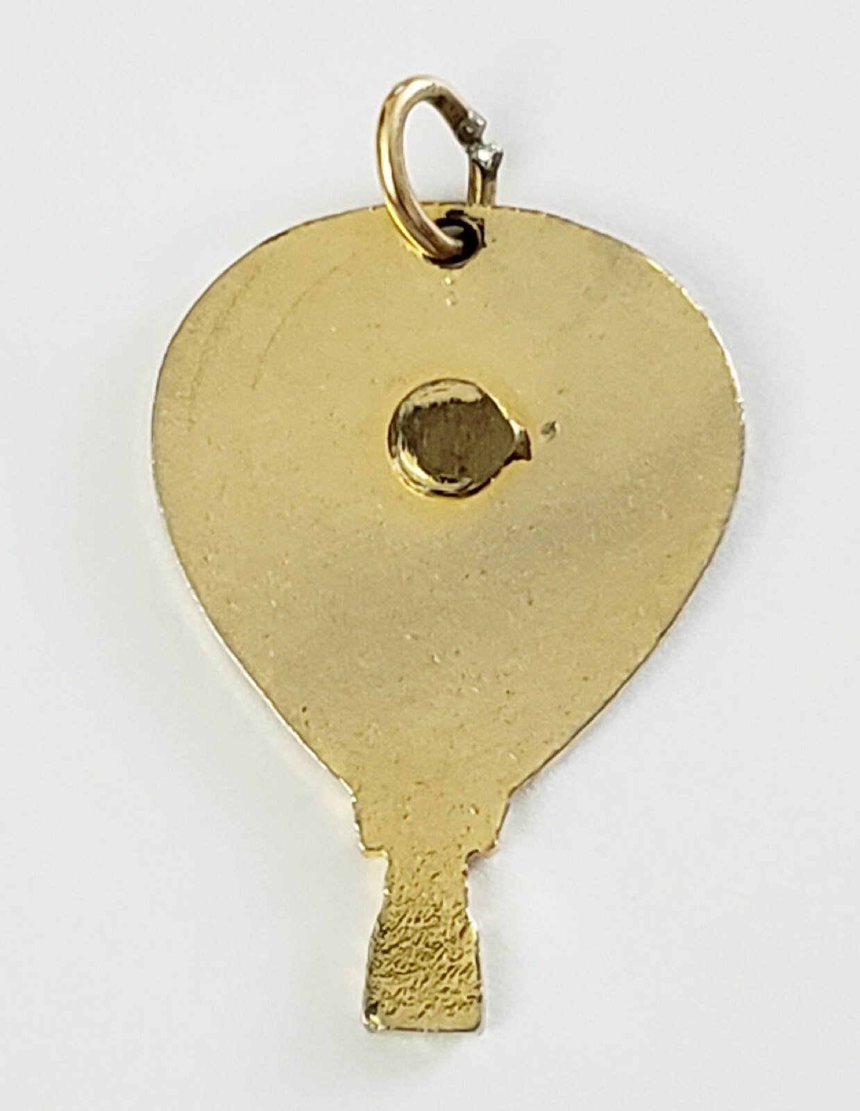 Vintage Forbes Magazine Chateau Balleroy Goldtone Enamel Pendent Charm Gold Tone