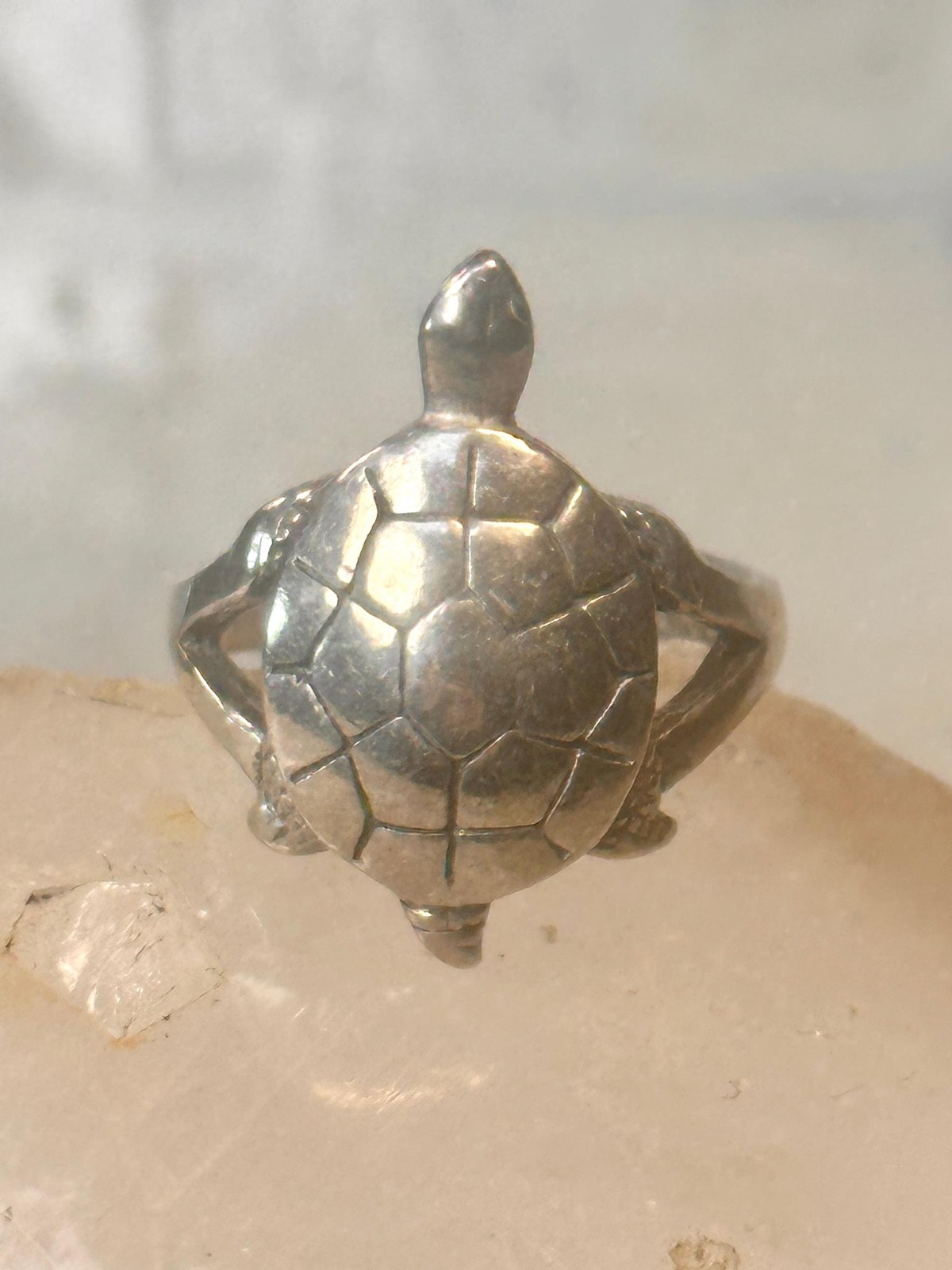 Vintage turtle ring size 6.5 Sterling silver women girls