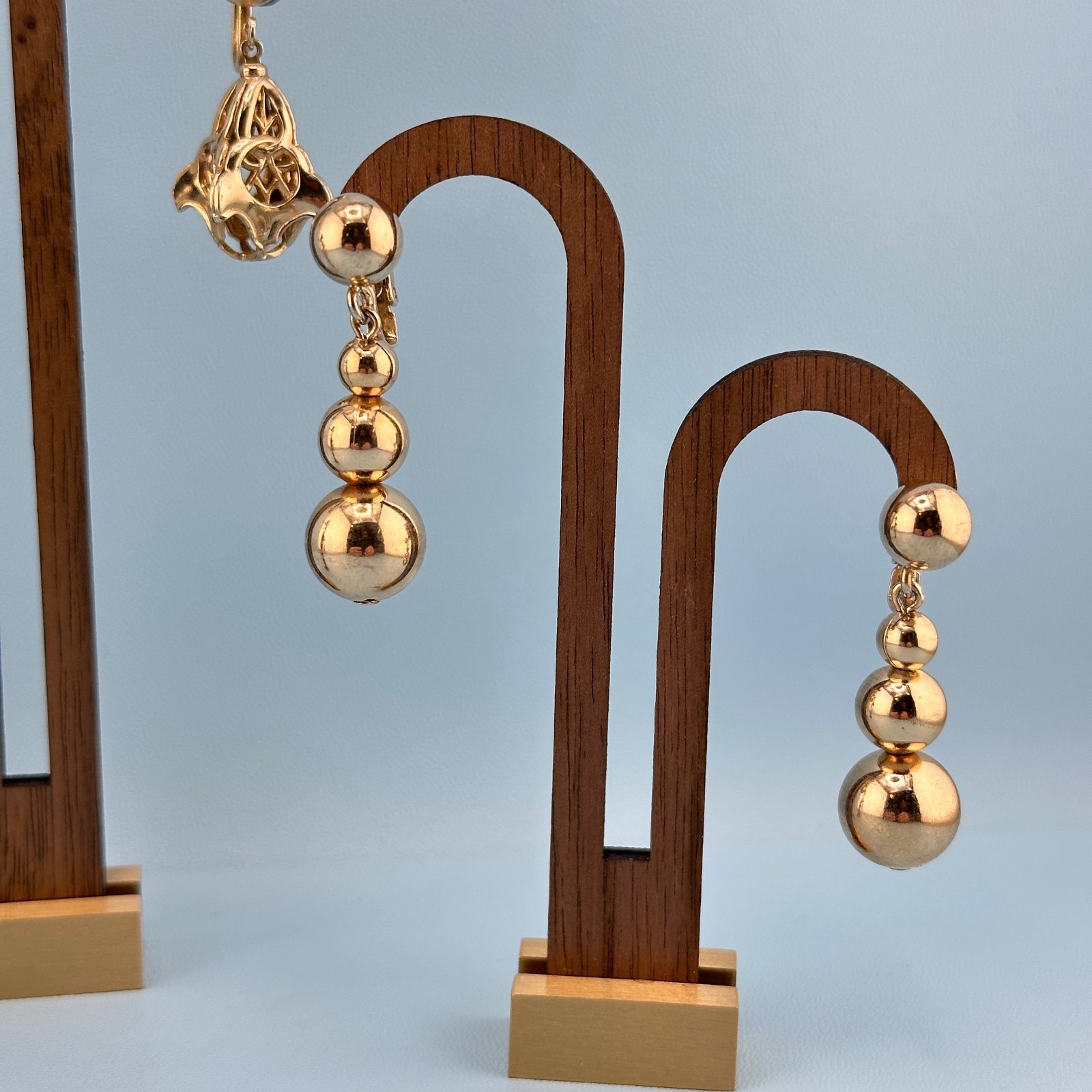 Vintage Earrings Lot Dangle Statement Balls Drop Hoop Etruscan Some Signed