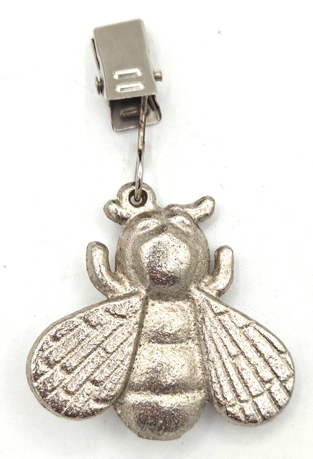 Vintage Tradewind Bay Pewter Bee 3D Tablecloth Weight Charm Brooch ⚡FREE SHIP⚡