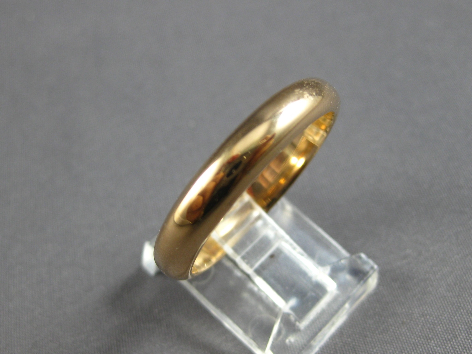 ESTATE 18K ROSE GOLD 3D CLASSIC SOLID 4MM MEN’S WEDDDING ANNIVERSARY RING #27848