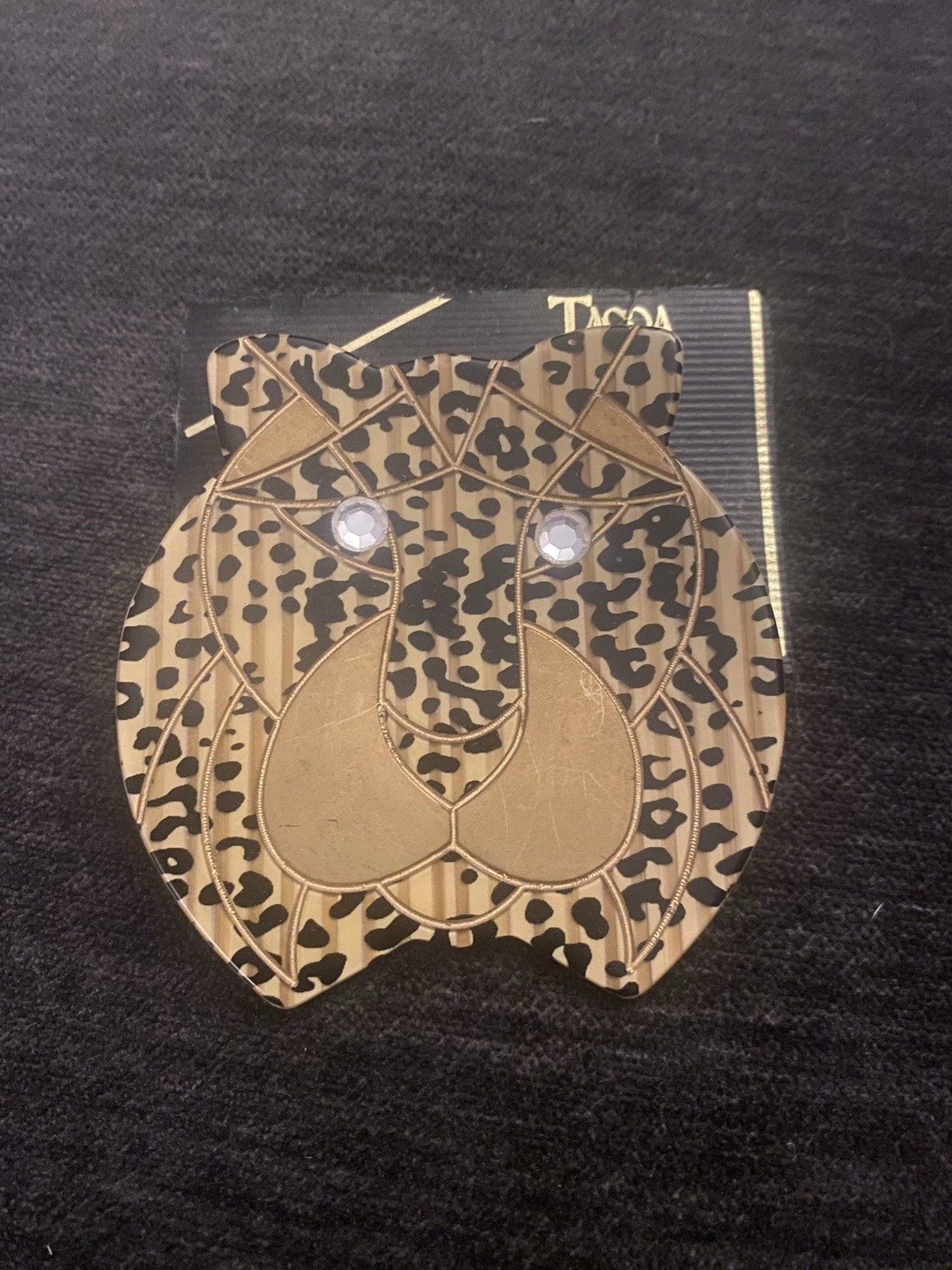 Vintage Tacoa Cheetah Earrings And Brooch/Pin Set New Never used.