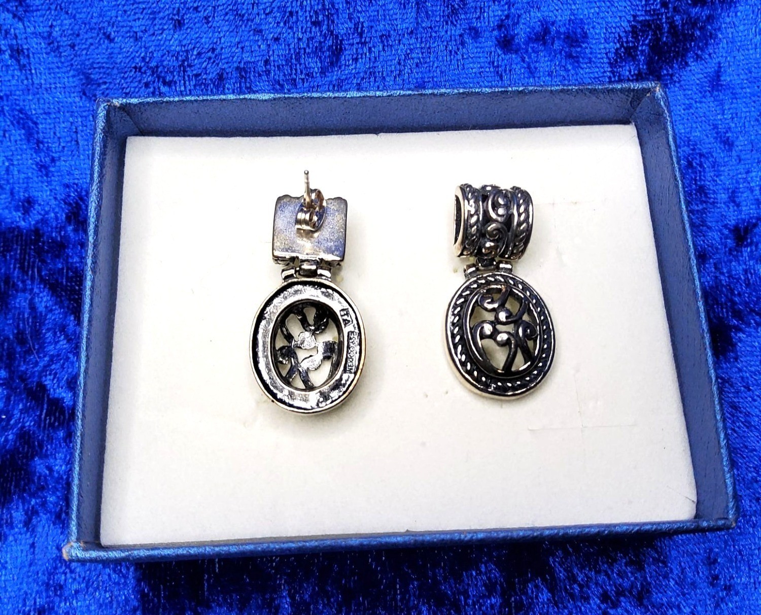 Vintage 925 ATI Mexico Sterling Silver 1.34″ Drop Dangle Earrings